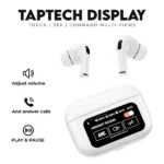 A9 Pro ANC Wireless Bluetooth Earbuds with LCD Display & Mic – Premium Sound in Pakistan - Image 3