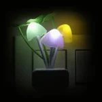 Smart Auto-Sensor LED Mushroom Night Lamp with 7-Color Ambient Glow