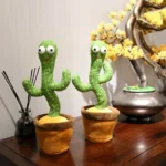 Rechargeable Cute Dancing Cactus Toy for Kids – Talking, Dancing, Shaking & Light-Up Fun - Image 2