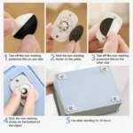 Furniture Moving Mini Swivel Caster Wheels [4 Pcs] – Stainless Steel 360° Rotation Adhesive Wheels - Image 7