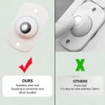 Furniture Moving Mini Swivel Caster Wheels [4 Pcs] – Stainless Steel 360° Rotation Adhesive Wheels - Image 2