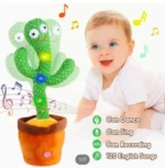 Rechargeable Cute Dancing Cactus Toy for Kids – Talking, Dancing, Shaking & Light-Up Fun