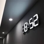 9.5-inch 3D LED Digital Wall Clock – USB Powered, Alarm & Snooze