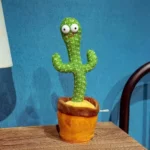 Rechargeable Cute Dancing Cactus Toy for Kids – Talking, Dancing, Shaking & Light-Up Fun - Image 3