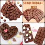 Silicone Chocolate Mold Kit – Heart & Rectangle Shape Non-Stick Baking Tray - Image 6