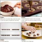 Silicone Chocolate Mold Kit – Heart & Rectangle Shape Non-Stick Baking Tray - Image 4