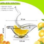 Transparent Acrylic Lemon Juicer – Manual Citrus Squeezer Tool - Image 2