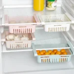 Adjustable Fridge Organizer Basket – Stretchable Refrigerator Storage Drawer Tray - Image 3