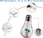 Bulb Shape USB Humidifier with 7 Color LED Night Light | Portable Air Moisturizer & Aroma Diffuser - Image 4