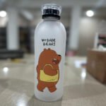 We Bare Bears Panda Water Bottle 1000ml – Cartoon Straw Bottle with Dual Caps - Image 8