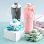 Silicon Foldable Water Bottle 600ml – Portable Collapsible Travel Bottle - Image 4