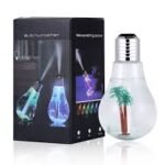 Bulb Shape USB Humidifier with 7 Color LED Night Light | Portable Air Moisturizer & Aroma Diffuser