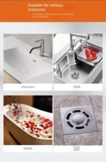 Disposable Floor Drain Hair Catcher Sticker – Drain Stopper Cover - Image 8