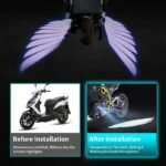 Angel Wings Dynamic Projection Car Mirror Light (2PCS) – Universal Welcome Shadow Lamp - Image 10