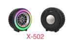 X-502 Wheel Bluetooth Speaker | Portable RGB Party Speaker - Image 3