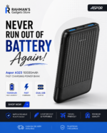 Aspor A323 10000mAh Fast Charging Power Bank with Dual USB Output - Image 7