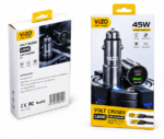Vizo Car45 45W Fast Charging Car Charger with 4-in-1 Cable - Image 2