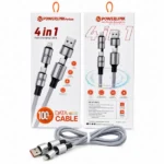 PowerLink Python 4-in-1 Fast Charging Cable 100W Charging & Data Transfer